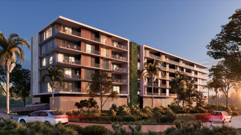 Beachwood apartments 6 storey rev A night